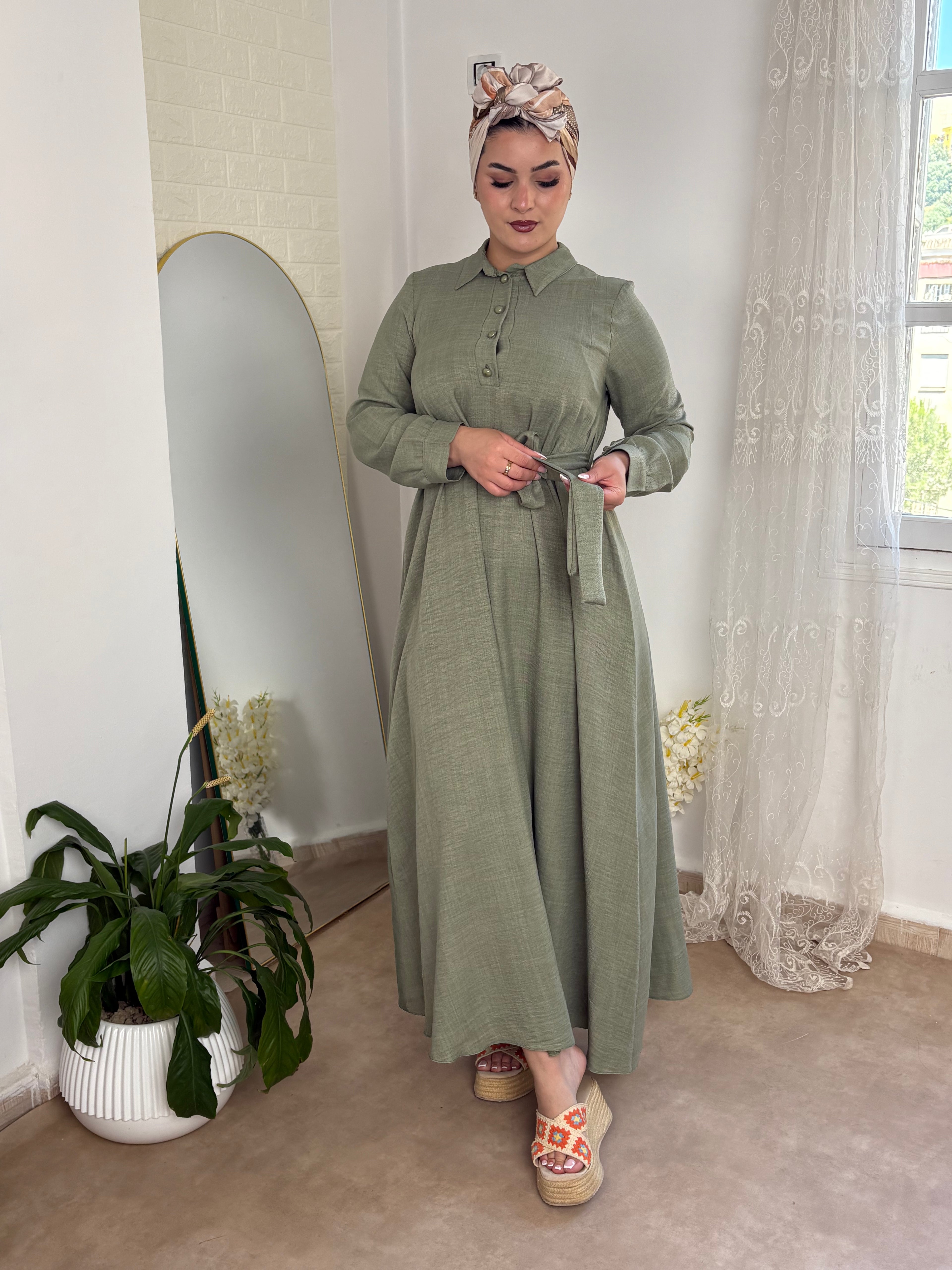 Robe lin longue