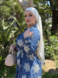 ROBE LIN JEAN BRODEE