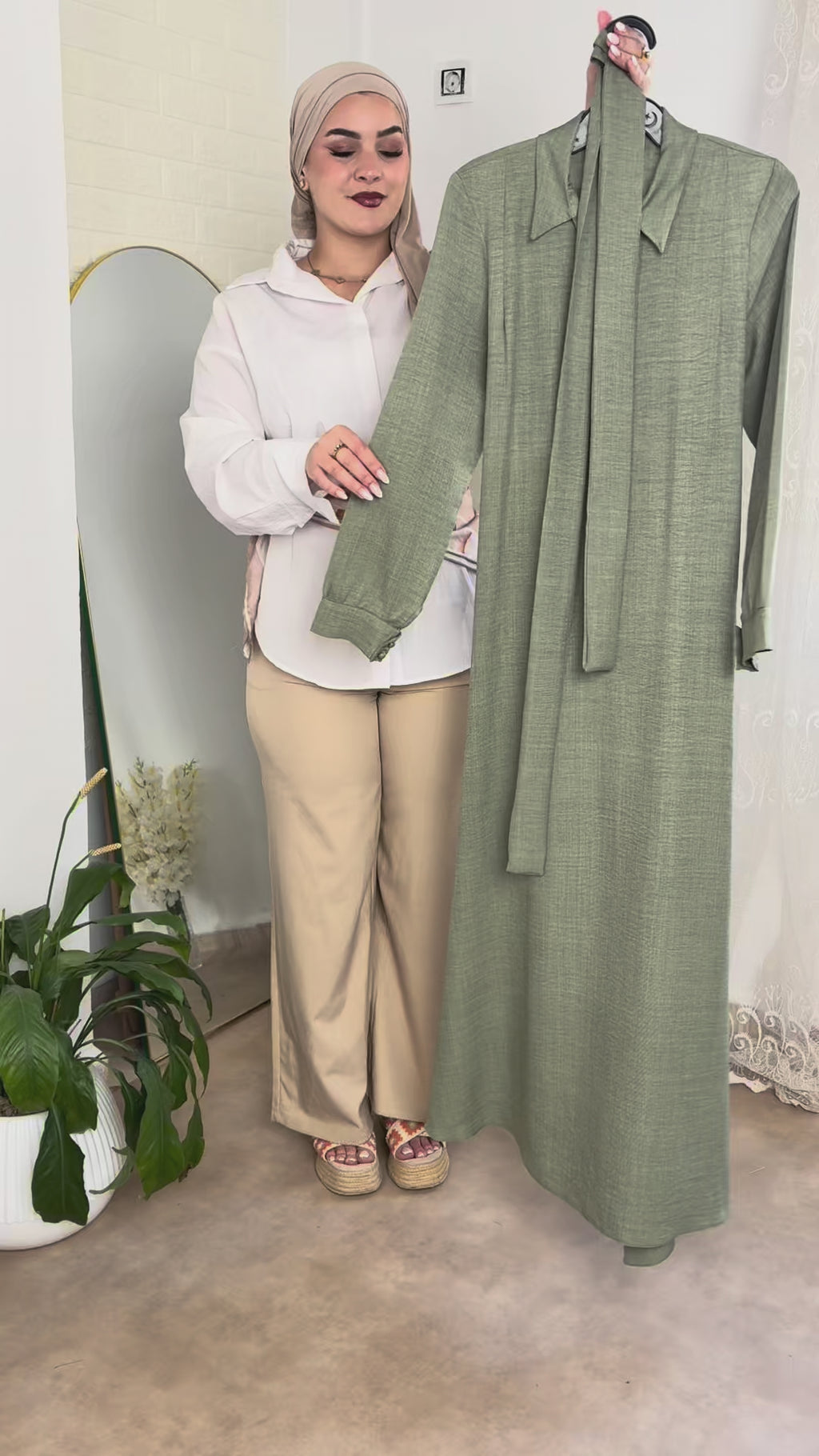 Robe lin longue